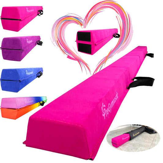 8 ft Folding Balance Beam for Kids, Gymnastics Beam