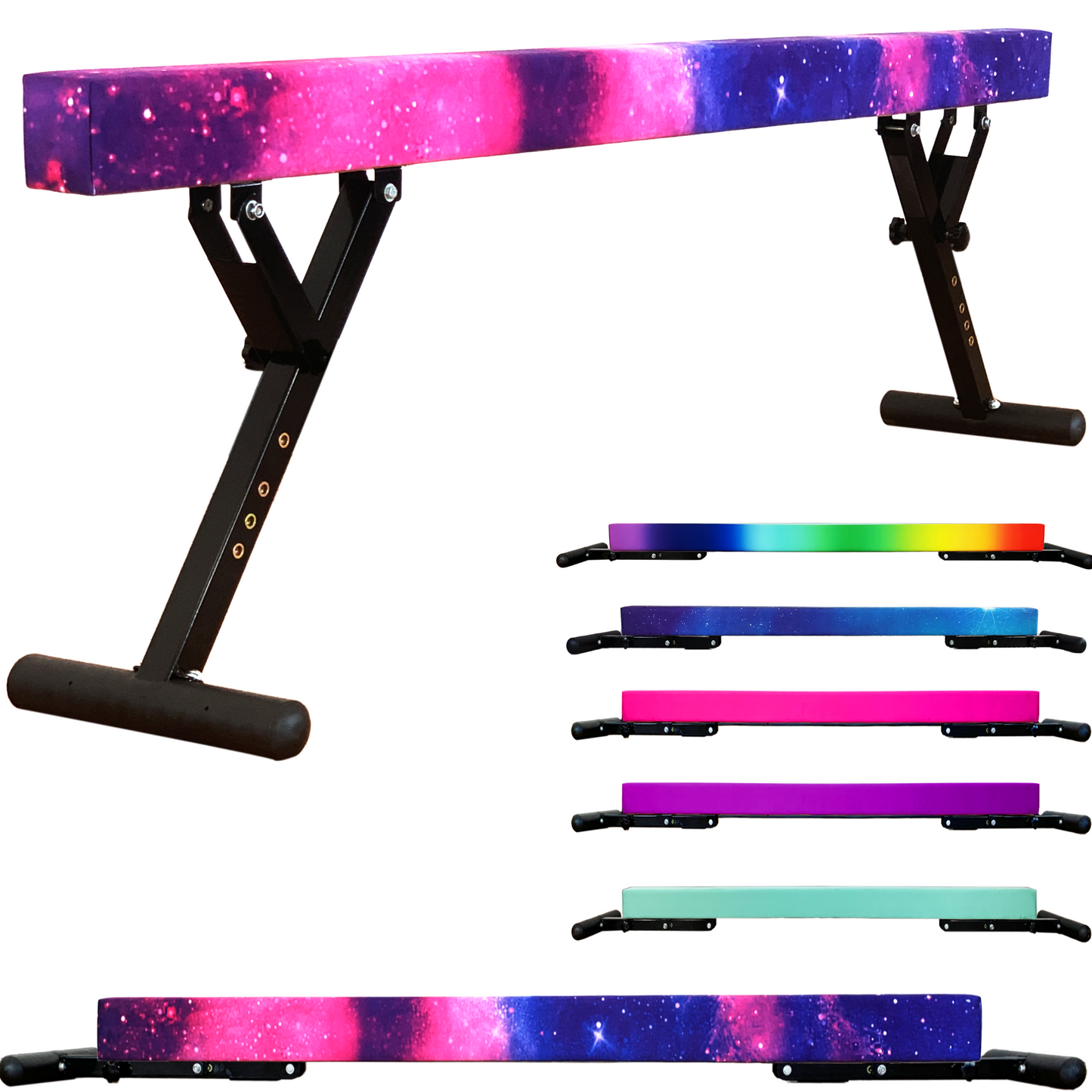 PreGymnastic 9"-27" Heights Adjustable Balance Beam, Off-ground Gymnastics Beam
