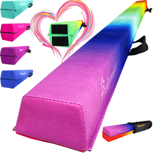 8 ft Folding Balance Beam for Kids, Gymnastics Beam