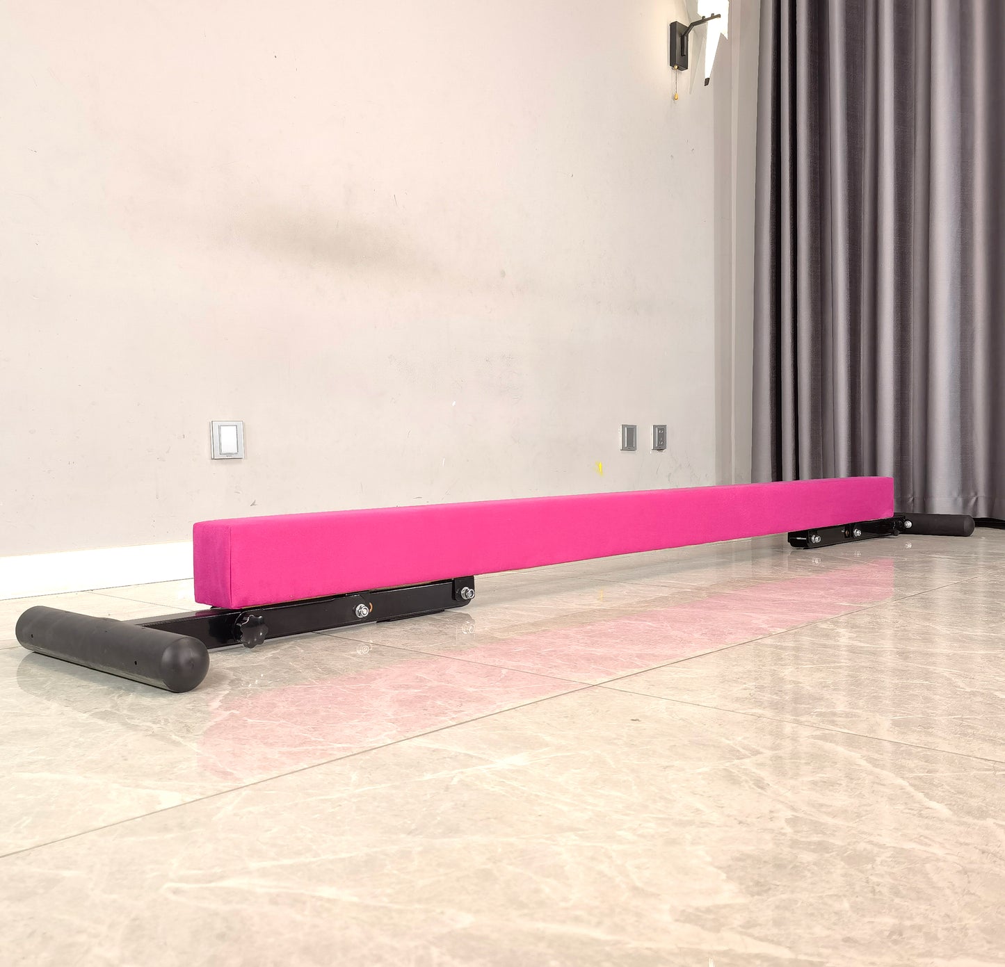 PreGymnastic 9"-27" Heights Adjustable Balance Beam, Off-ground Gymnastics Beam