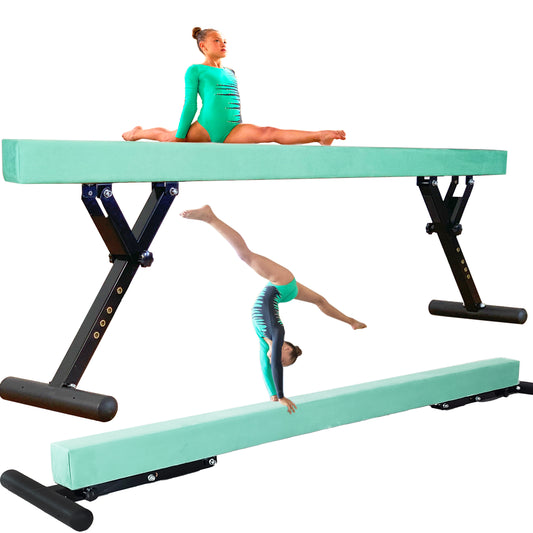 PreGymnastic 9"-27" Heights Adjustable Balance Beam, Off-ground Gymnastics Beam