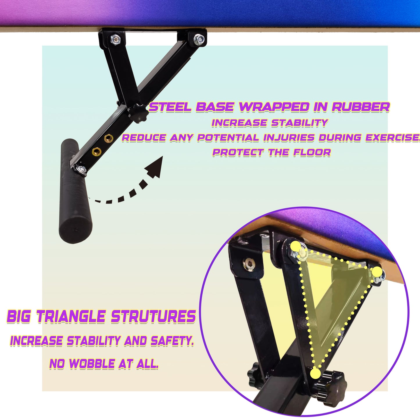 8ft Adjustable Balance Beam for Kids and Teenagers, Adjustable Heights 9"-17"